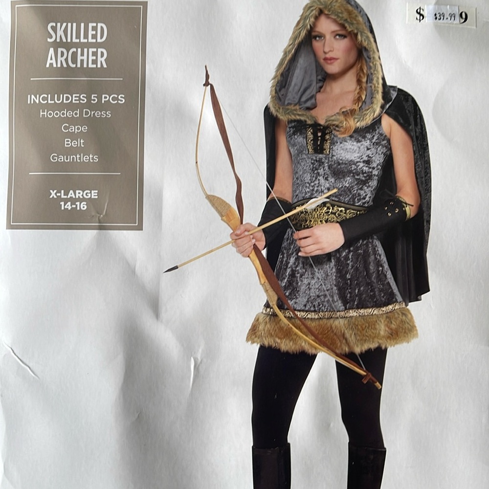 Skilled Archer Adult Costume! New!